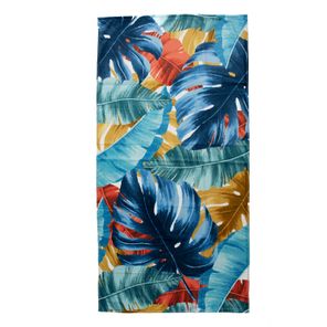 Toalha de Praia Döhler Velour Tropical 76x152cm Azul