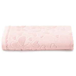 Toalha de Rosto Döhler Romance Rosa Claro