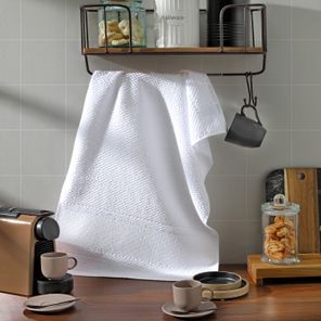 Pano de Prato Döhler Vitoria Branco Barra Xadrez Branco