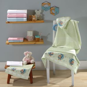 Toalha de banho Döhler Baby Classic Azul