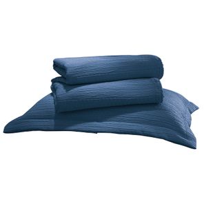 Kit Colcha Solteiro Döhler Londres Azul