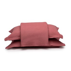 Kit Colcha Queen Döhler Piquet Rosa