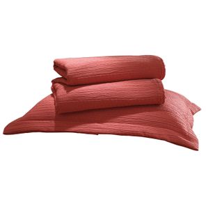 Kit Colcha King Döhler Londres Terracota