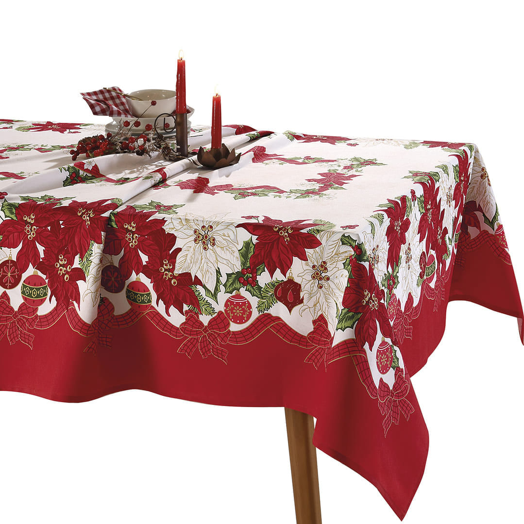 Toalha de Mesa Retangular Dohler Celebra Natal Xadrez 8 Lugares 1,60m X  2,40m em 2023