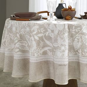Toalha de Mesa Redonda Döhler Clean Alana D 6 e 8 Lugares