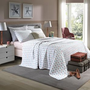 Kit Colcha King Döhler Piquet Vênus C Corações