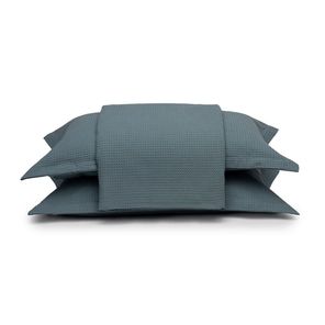 Kit Colcha Casal Döhler Piquet Azul