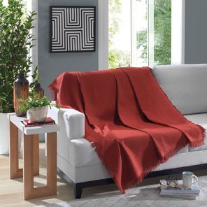 Manta Marrocos Döhler 150x120cm Vermelho