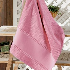 Toalha de Rosto Döhler Artesanalle Rosa Escuro