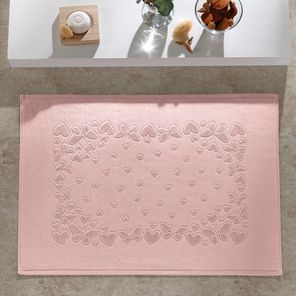 Toalha de Piso Döhler Romance Rosa
