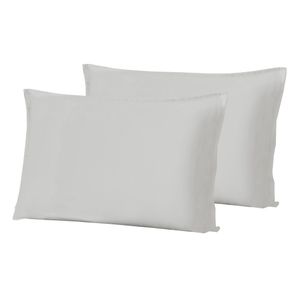 Kit Fronhas Lisa Döhler 130 Fios 70x50cm Cinza 2 peças