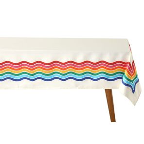Toalha de Mesa Quadrada Döhler Clean Rainbow 4 Lugares