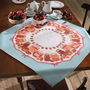 Toalha de Mesa Quadrada Döhler Clean Amora 78x78cm