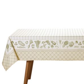 Toalha de Mesa Quadrada Döhler Clean Charlotte 4 Lugares