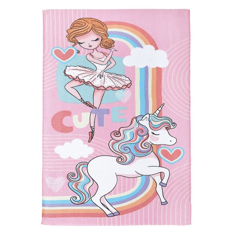 Toalha-de-Banho-Infantil-Dohler-Fantasia-Rosa-70x115cm