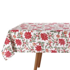 Toalha de Mesa Retangular Döhler Natal 8 lugares 160x240cm