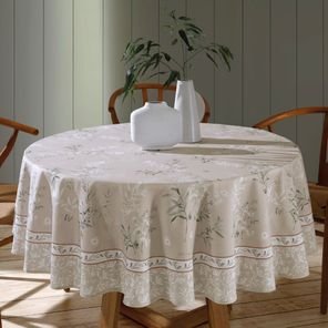 Toalha de Mesa Redonda Döhler Clean Adele 6 a 8 Lugares