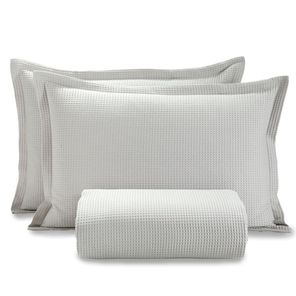 Kit Colcha King Döhler Piquet Prata