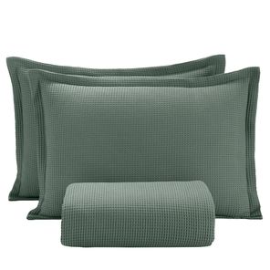 Kit Colcha Casal Döhler Piquet Verde