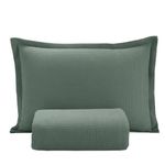 Kit-Colcha-Dohler-Queen-Piquet-Verde