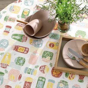 Toalha de Mesa Redonda Döhler Clean Ester 160cm 4 Lugares