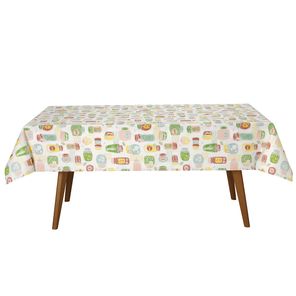 Toalha de Mesa Retangular Döhler Clean Ester 160x250cm 8 Lugares