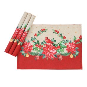 Jogo Americano Döhler Clean Natal 114 45x31cm 4 peças