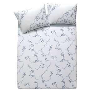 Jogo de Cama Casal Döhler Celeste 180 fios 4 peças