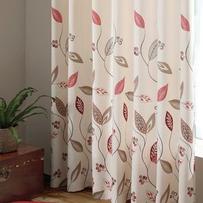 Cortina Translúcida Döhler Tais II Fibra Recuperada Folhas 200x180cm