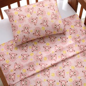 Jogo de Berço Döhler Sweet Dreams Salmão 3 peças