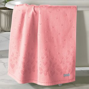 Toalha Banhão Döhler Romance Rosa 90x150cm