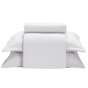 Kit Colcha King Döhler Provença Branco 3 peças