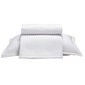 Kit Colcha Solteiro Döhler Provença Branco 2 peças