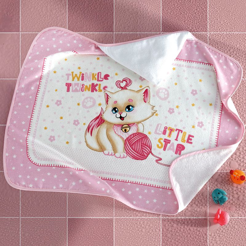 16877-31040-0530-Toalha-de-Banho-Dohler-com-Capuz-Baby-Gatinha-Rosa-90x70cm-4-Hover