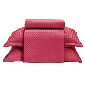 Kit Colcha Casal Döhler Provença Vermelho 3 peças
