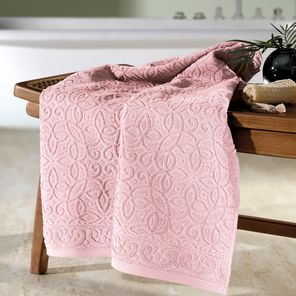 Toalha Banhão Döhler Provença Rosa Claro 90x150cm