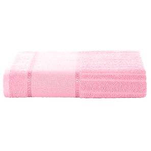 Toalha de Banho Döhler Firenze III para Bordar Rosa Pink
