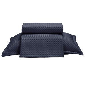 Kit Colcha Solteiro Döhler Provença Azul Marinho 2 peças