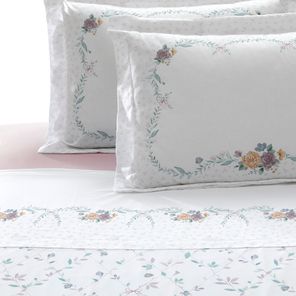 Jogo de Cama Queen Döhler Leonor 200 fios 4 peças