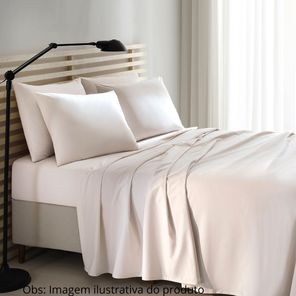 Jogo de Cama Solteiro Döhler Bege 130 fios