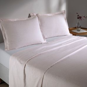 Jogo de Cama King Döhler Uni Rosa 100% Algodão 180 fios 4 peças