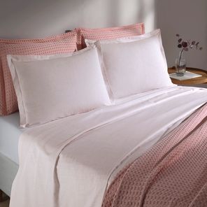 Jogo de Cama Queen Döhler Uni Rosa 100% Algodão 180 fios 4 peças