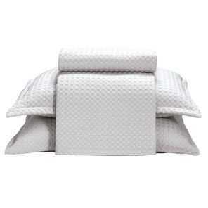 Kit Colcha Casal Döhler Provença Cinza 3 peças