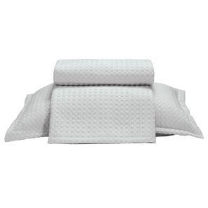 Kit Colcha Solteiro Döhler Provença Cinza 2 peças