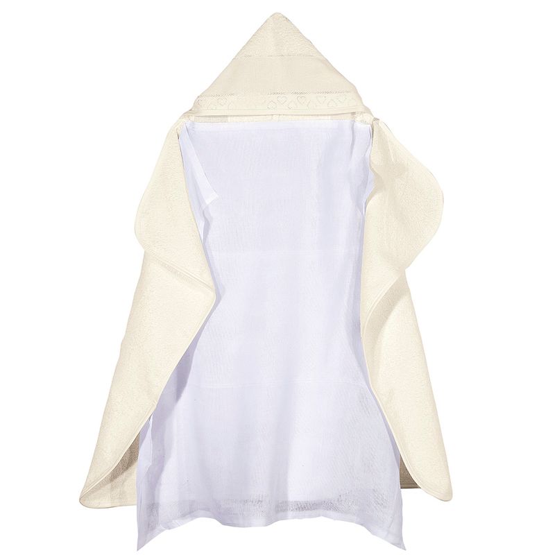 Toalha-de-Banho-com-Capuz-Dohler-Baby-Love-para-Bordar-Marfim