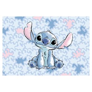 Kit Toalha Lancheira Infantil Döhler Stitch Azul