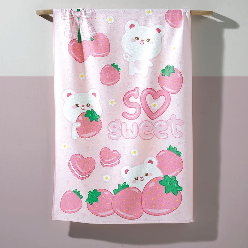 Toalha-de-Banho-Infantil-Dohler-Morangos-70x115cm