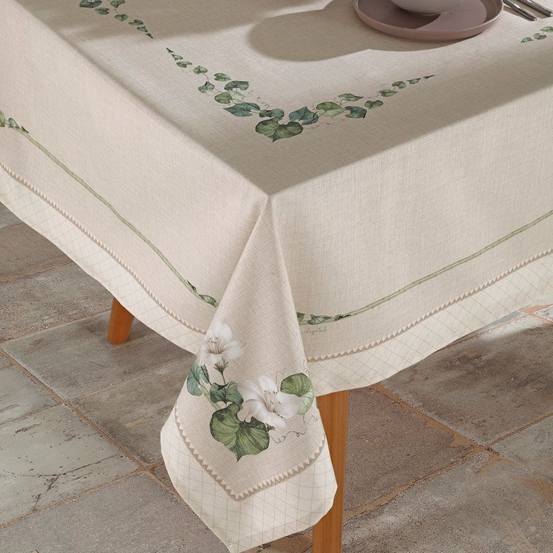 Toalha-de-Mesa-Quadrada-Dohler-Clean-Botanica-6-a-8-Lugares