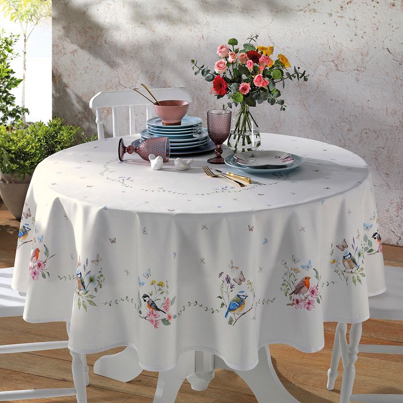 Toalha-de-Mesa-Redonda-Dohler-Clean-Jardim-8-Lugares