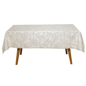 Toalha de Mesa Retangular Döhler Clean Graça 6 Lugares